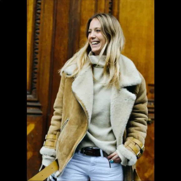 Leather jacket. 100% real fur - Picture 4 of 11